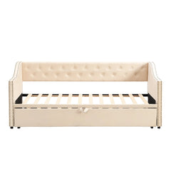 Bellemave® Twin Size Upholstered Daybed with Pop Up Trundle Bellemave®