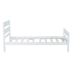 Bellemave® Twin Size Platform Bed with Headboard and Footboard