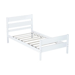 Bellemave® Twin Size Platform Bed with Headboard and Footboard