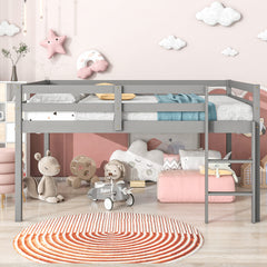 Bellemave® Full Size Low Loft Bed