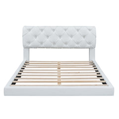 Bellemave® Queen Size Tufted Upholstered Platform Bed