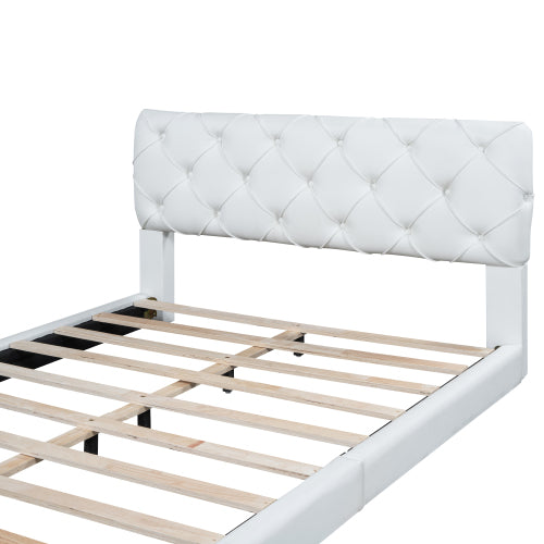 Bellemave® Queen Size Tufted Upholstered Platform Bed