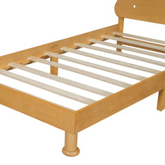 Bellemave® Twin Size Kids Cookie-Shaped Platform Bed