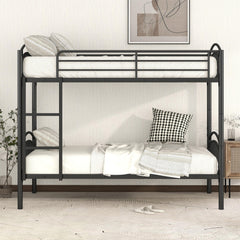 Bellemave® Twin Size Metal Bunk Bed