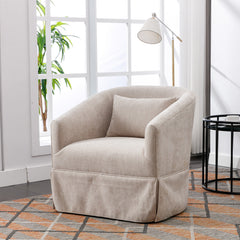 Bellemave® 360° Linen Blend Swivel Accent Armchair