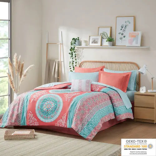 Bellemave Boho Comforter Set with Bed Sheets Bellemave