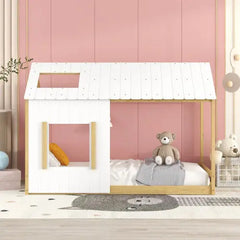 Bellemave® Montessori House Bed with Roof and Window