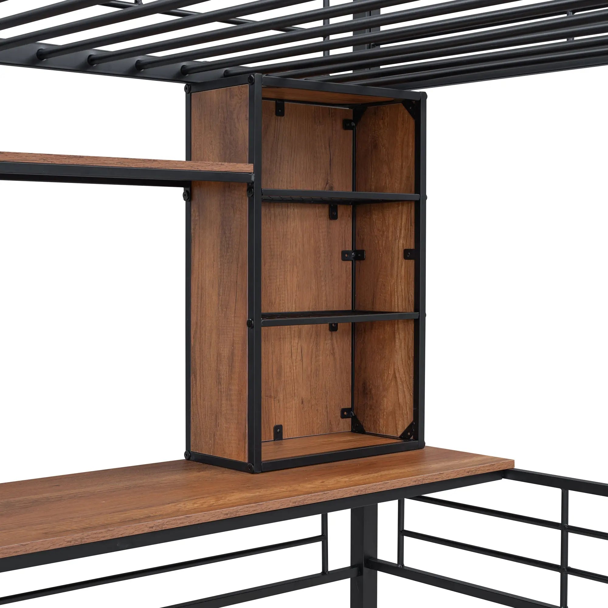 Bellemave® Loft Bed with Desk, Shelf and Ladder Bellemave®