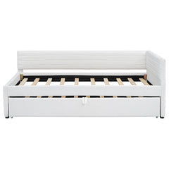 Bellemave® Twin Size Upholstered Daybed with Trundle