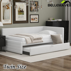 Bellemave® Twin Size Upholstered Daybed with Trundle