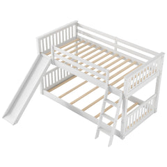 Bellemave® Bunk Bed with Convertible Slide and Ladder
