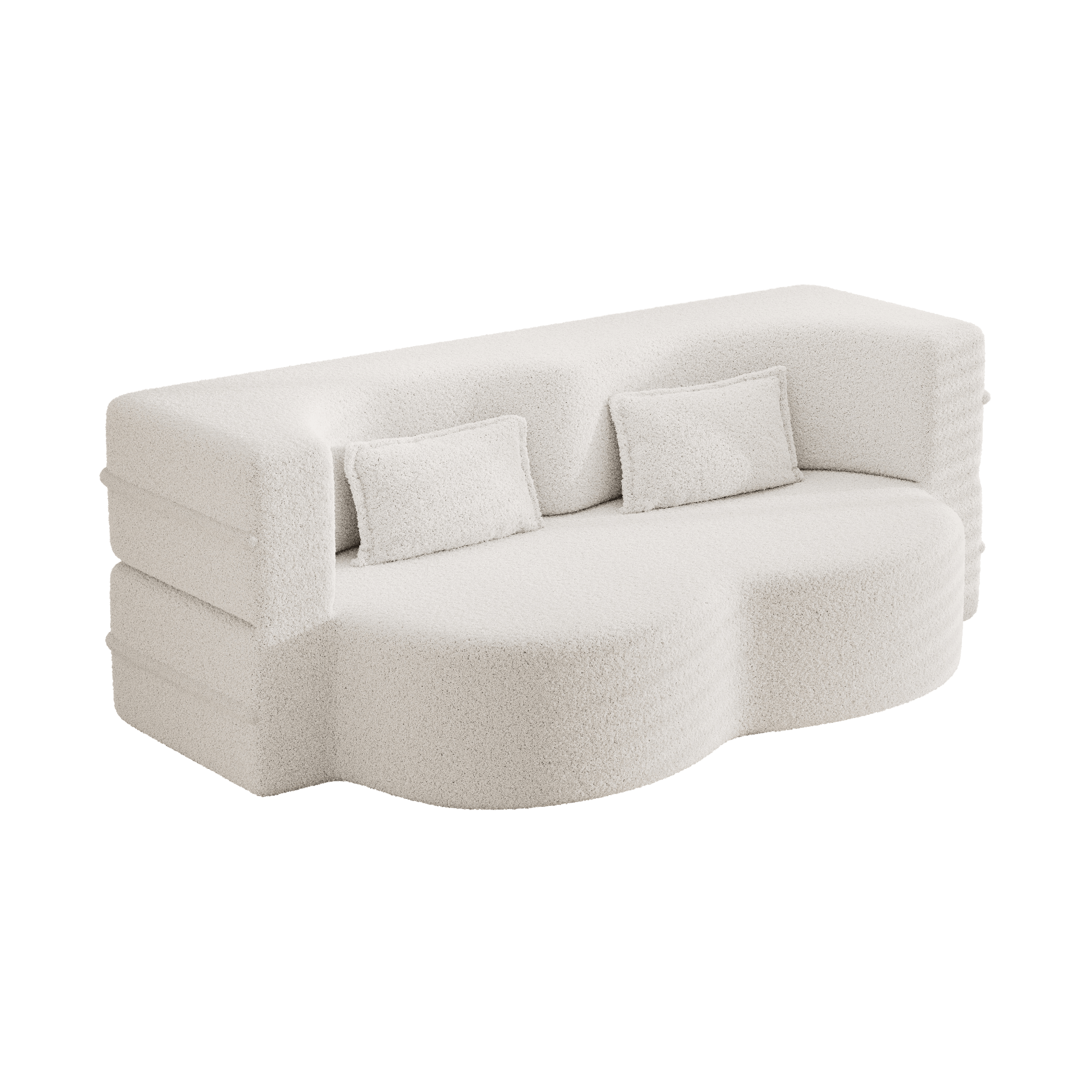 Bellemave® Folding Foam Sofa Bed,15" Full Size Floor Couch,Convertible Sleeper Futon Loveseat Couch for Living Room, Guest Use, Office, Apartmen Bellemave®