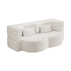 Bellemave® Folding Foam Sofa Bed,15" Full Size Floor Couch,Convertible Sleeper Futon Loveseat Couch for Living Room, Guest Use, Office, Apartmen Bellemave®