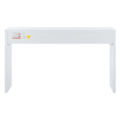 Bellemave® Modern Minimalist Console Table with Open Tabletop and Four Drawers with Metal Handles