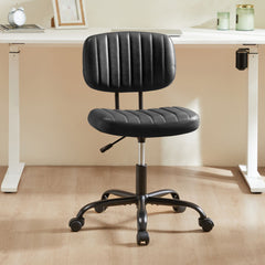Bellemave® PU Leather Low Back Task Chair Small Home Office Chair with Wheels Bellemave®