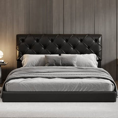 Bellemave® Queen Size Tufted Upholstered Platform Bed