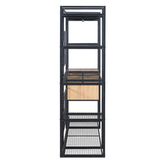 Bellemave® Open-Style Wardrobe with Hanging Rails, Shelves and Drawers