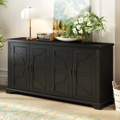 Bellemave® Country Style Wooden Sideboard with Pine Doors and Legs