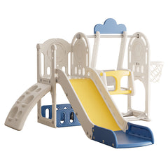 Bellemave® 5 in 1 Toddler Playset with Slide, Climbing and Strong swing