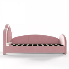 Low Profile Upholstered Floor Bed Frame