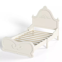 Solid Wood Platform Bed with Slatted Mattress Support
