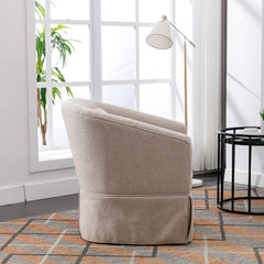 Bellemave® 360° Linen Blend Swivel Accent Armchair