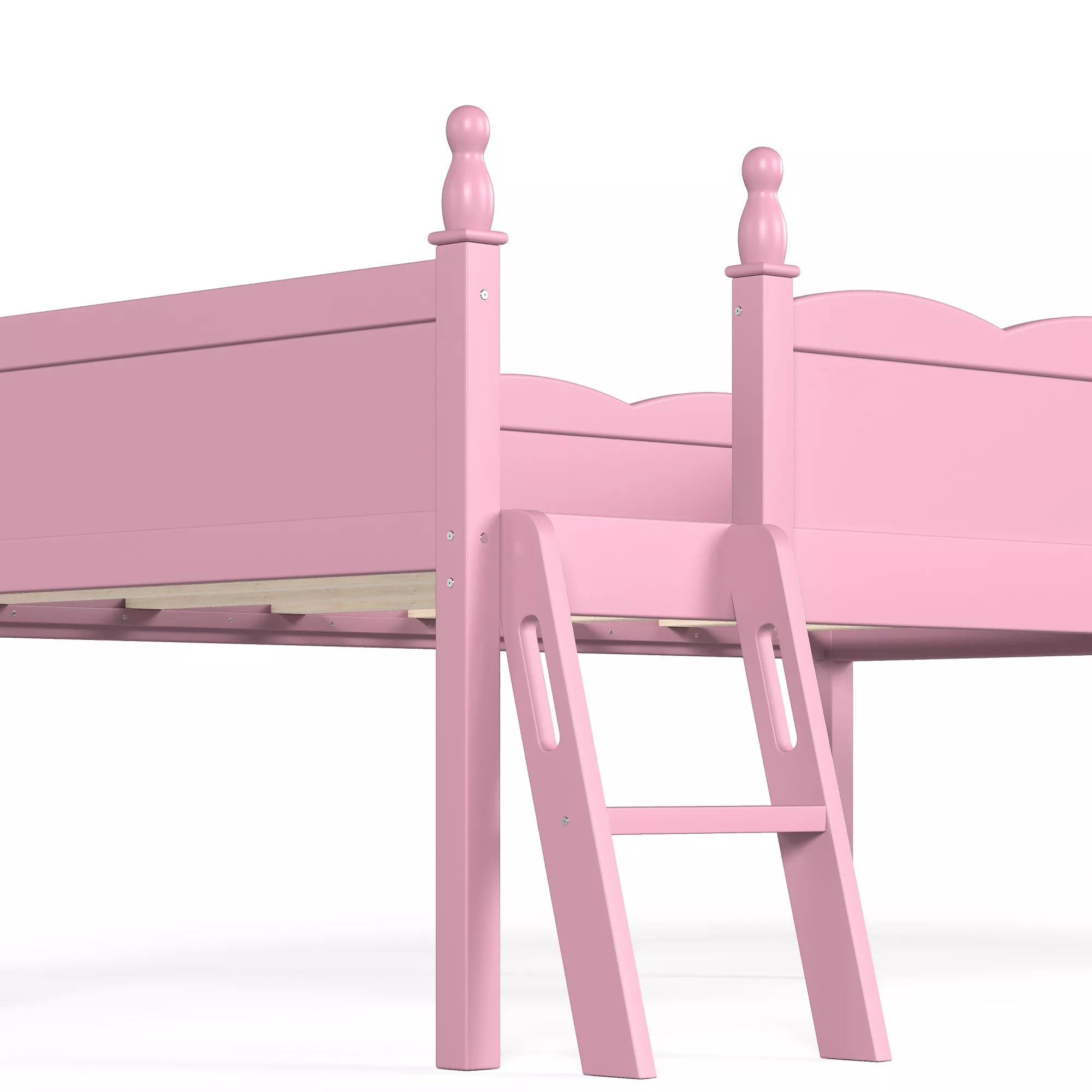 Bellemave® Kids Low Loft Bed with Bookshelf for Girls & Boys Bellemave®
