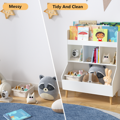 Bellemave® Multifunctional  Kids Bookshelf and Toy Storage with Legs