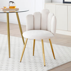 Bellemave® Modern Velvet Dining Chairs Set of 2, with Golden Metal Legs