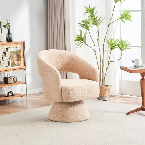 Bellemave® Swivel Round Barrel Chair in Fabric Bellemave®