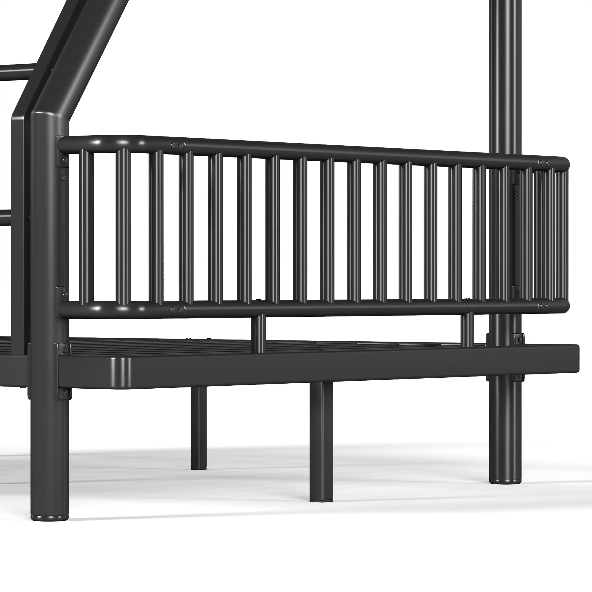 Twin Over Full Metal Bunk Bed Guardrail Detail