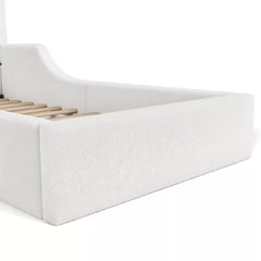 Teddy Fabric Upholstered Kids Bed Side View
