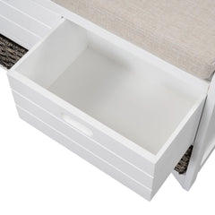 Bellemave® Storage Bench with Removable Basket and 2 Drawers Bellemave®