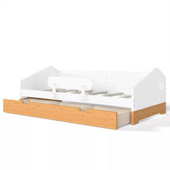 Floor bed with large underbed storage drawer