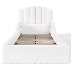 Low Profile Upholstered Floor Bed for Kids