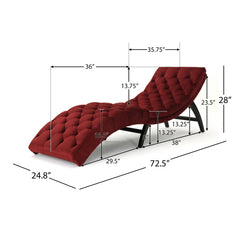 Bellemave® Tufted Velvet Chaise Lounge