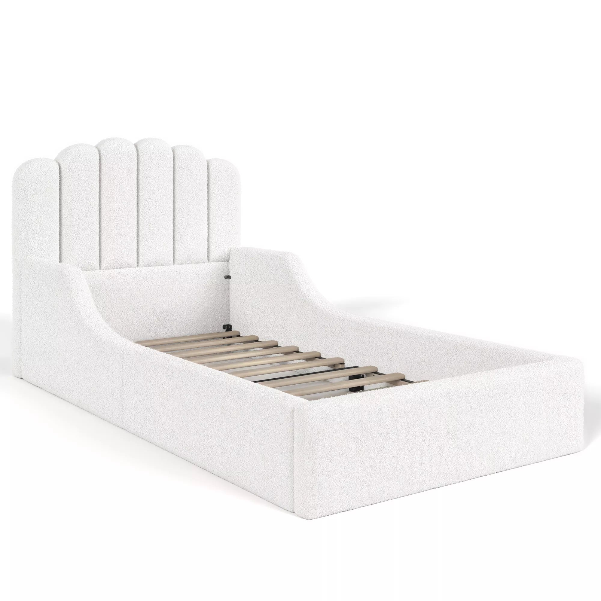 Kids Upholstered Floor Bed Bedroom Furniture