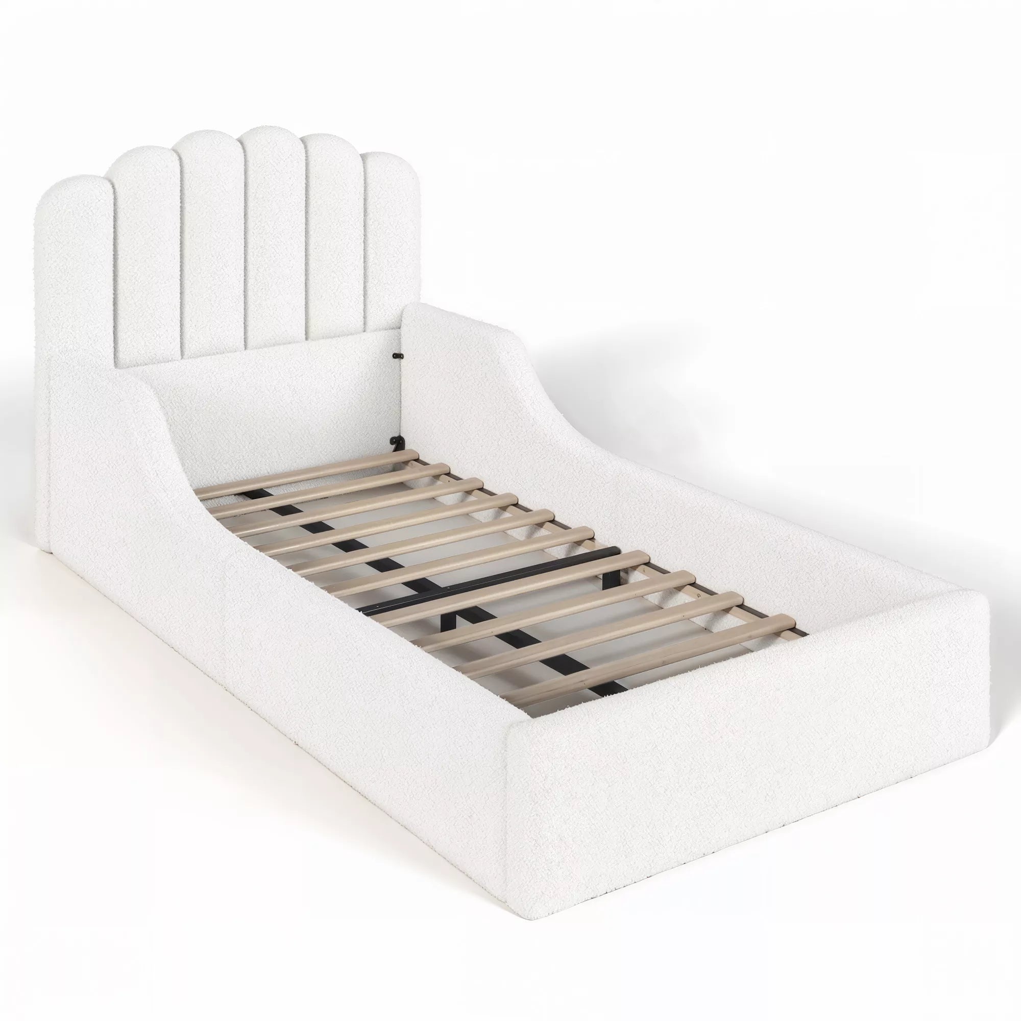 Teddy Fabric Upholstered Floor Bed Frame