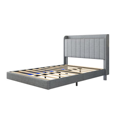 Bellemave® Floating Platform Bed with Remote control LED Lights with APP