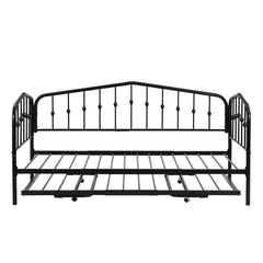 Bellemave® Twin Size Metal Daybed with Portable Folding Trundle Bed Bellemave®