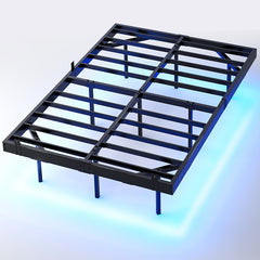 Bellemave® Modern Metal Floating Bed with LED Light