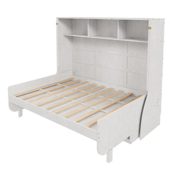 Bellemave® Full Size Murphy Bed with Desk