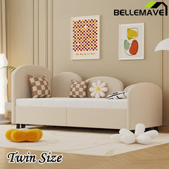 Bellemave® Twin Size Velvet Upholstered Daybed with Storage Drawers