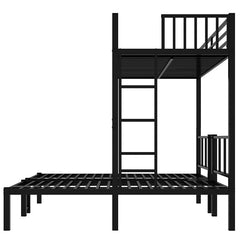 Bellemave® Twin XL/Twin over Twin & Twin Metal Triple Bunk Bed for 3