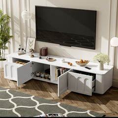 Bellemave® 70.9" Modern Entertainment Center Media Console Cabinet with 2 Cabinets and 2 Drawers