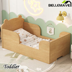 Bellemave® Bear Shape Toddler Floor Bed, Cot Bed for Boys and Girls Ages 3-6