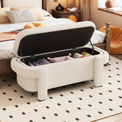 Bellemave® Modern Storage Ottoman Bench, Large Storage Space