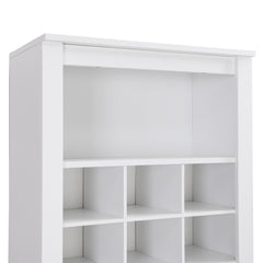 Bellemave® Modern 30 Shoe Cubby Console with Multiple Storage Capacity