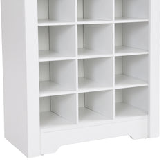 Bellemave® Modern 30 Shoe Cubby Console with Multiple Storage Capacity