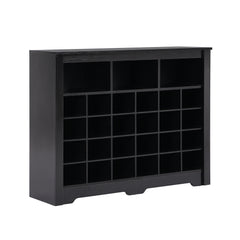 Bellemave® Sleek Design 24 Shoe Cubby Console with Curved Base